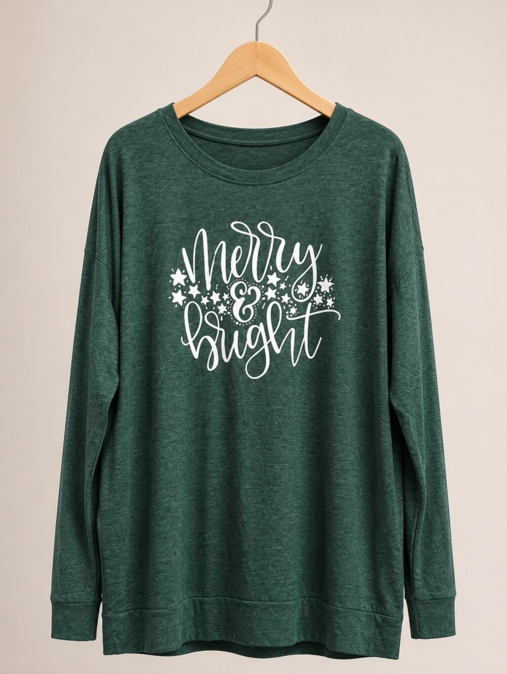 Merry & Bright Green Graphic Pullover With Pockets 2X - NWOT - Picture 3 of 5